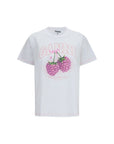 Ganni White Cotton T-Shirt