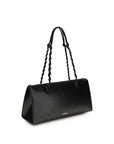 Jil Sander Black Calf Leather Bos Taurus Shoulder Bag