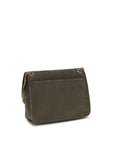 Saint Laurent Gray Lamb Ovis Aries Aries Shoulder Bag