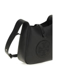 Tory Burch Black Calf Leather Bos Taurus Shoulder Bag