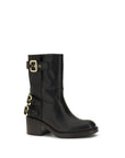 Chloé Black Calf Leather Bos Taurus Ankle Boots