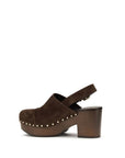 Chloé Brown Calf Leather Bos Taurus Clogs