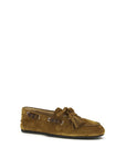 Miu Miu Beige Calf Leather Bos Taurus Slip-On Loafers