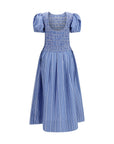Ganni Blue Cotton Casual Dress