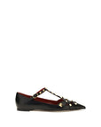 Valentino Garavani Black Goatskin Ballet Flats