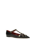 Valentino Garavani Black Goatskin Ballet Flats