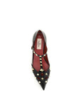 Valentino Garavani Black Goatskin Ballet Flats