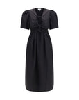 Ganni Black Cotton Casual Dress