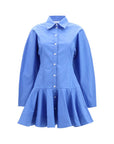 Ganni Blue Cotton Casual Dress