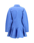 Ganni Blue Cotton Casual Dress