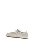 Miu Miu White Calf Leather Bos Taurus Ballet Flats
