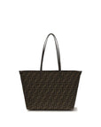 Fendi Brown Fabric Shoulder Bag