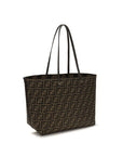 Fendi Brown Fabric Shoulder Bag