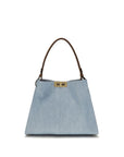 Fendi Blue Cotton Handbag