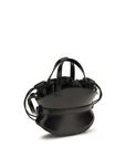 Balmain Black Calf Leather Bos Taurus Shoulder Bag