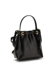 Balmain Black Calf Leather Bos Taurus Backet Bag