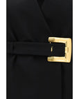Balmain Black Wool Oves Aries Blazer