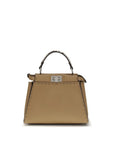 Fendi Beige Calf Leather Bos Taurus Handbag