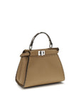Fendi Beige Calf Leather Bos Taurus Handbag