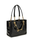 Balmain Black Calf Leather Bos Taurus Shoulder Bag