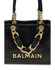 Balmain Black Calf Leather Bos Taurus Shoulder Bag