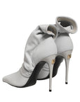 Dolce & Gabbana Gray Stretch Socks Heels Ankle Boots Shoes