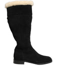 Dolce & Gabbana Suede Leather Knee High Boots Black