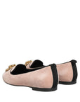 Dolce & Gabbana Pink Velvet Devotion Loafers Flats Shoes