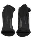 Dolce & Gabbana Black Nylon Mesh Sock Style Boots Shoes