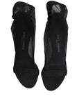 Dolce & Gabbana Black Nylon Mesh Sock Style Boots Shoes