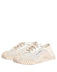 Dolce & Gabbana White Lace NS1 Low Top Sneaker Sports Shoes