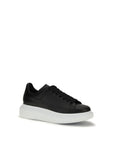 Alexander McQueen Black Calf Leather Bos Taurus Platform Sneakers