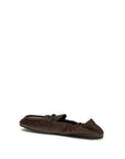 Miu Miu Brown Lamb Ovis Aries Aries Slip-On Loafers