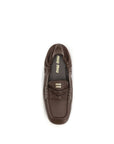 Miu Miu Brown Lamb Ovis Aries Aries Slip-On Loafers