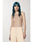 Patrizia Pepe Pink Polyester Tank Tops