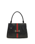 Gucci Black Calf Leather Bos Taurus Handbag