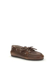 Miu Miu Brown Calf Leather Bos Taurus Slip-On Loafers