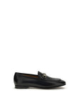 Gucci Black Calf Leather Bos Taurus Slip-On Loafers