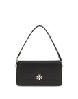 Tory Burch Black Calf Leather Bos Taurus Shoulder Bag