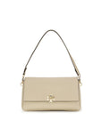Tory Burch Beige Calf Leather Bos Taurus Shoulder Bag