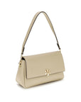 Tory Burch Beige Calf Leather Bos Taurus Shoulder Bag