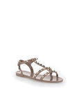 Valentino Garavani Beige Rubber Flat Sandals