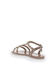 Valentino Garavani Beige Rubber Flat Sandals
