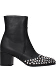 Alaïa Black Leather Ankle Boots