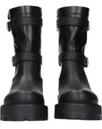 Christian Dior Black Leather Ankle Boots