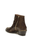 Chloé Brown Calf Leather Bos Taurus Ankle Boots