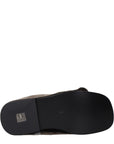 The Attico Gray Leather Slippers