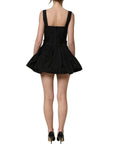 Dolce & Gabbana Black Nylon A-Line Sleeveless Mini Dress