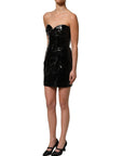 Dolce & Gabbana Black Patent Leather Corset Style Mini Dress