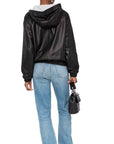 Saint Laurent Black Leather Tank Tops